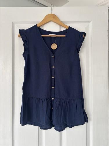Women navy button cap - women’s,, up,