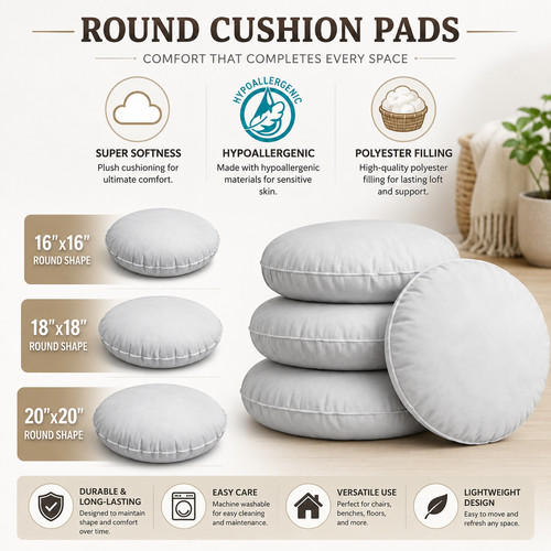 Round cushion seat - pad, inner