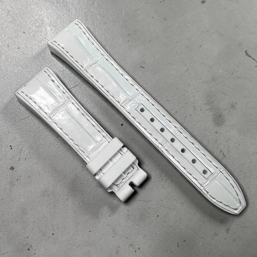 White leather rubber - white,