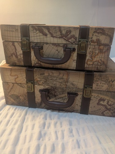 Vintiquewise suitcase wood - vintiquewise,