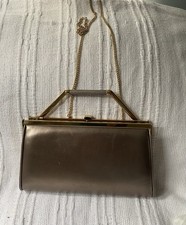 Vintage Gina London Handbag Clutch with Handle & Chain Shoulder Bag