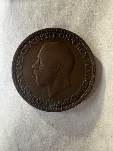 1934 kgv half - half, penny