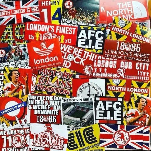 50x arsenal ultras stickers - ultras,