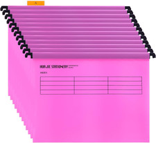 A4 Suspension Files with Tabs and Card Inserts for Filing Cabinets (Pack of 12, 
