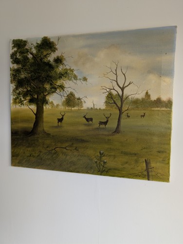 Mid century oil - , on