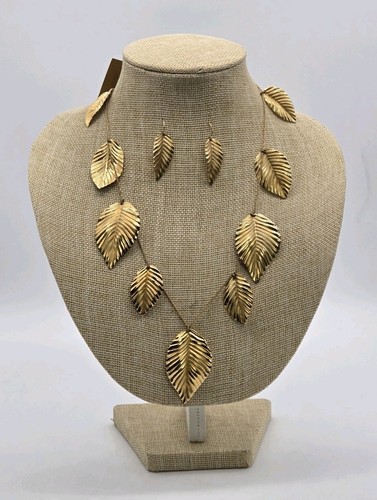 Napier gold leaves necklace - napier,