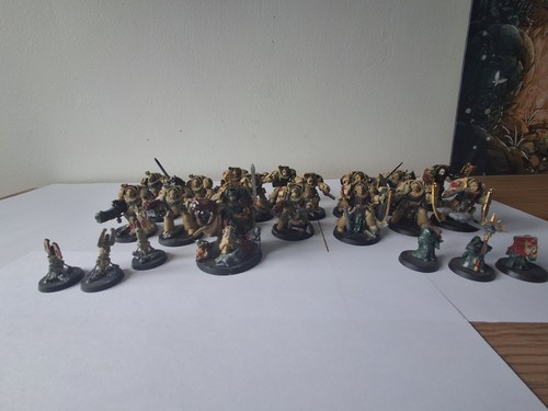 Warhammer 40k dark angels army - warhammer,
