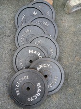 6 X 10 KGS MARCY 'ONE-INCH' PLATES