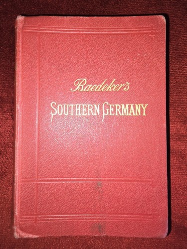 Antique book baedeker - book, baedeker's