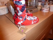 Brand New Joules red slipper
