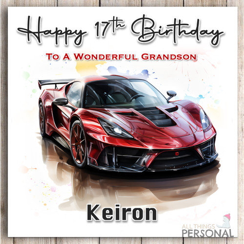 Personalised sports car - personalised,