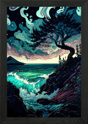 Beautiful sunrise framed wall - sunrise,