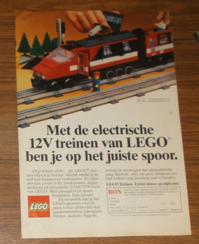 Rare advertising lego trains - lego,