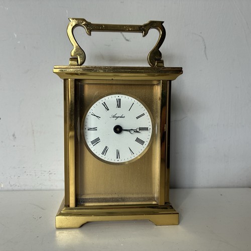 Angelus brass carriage clock - angelus,