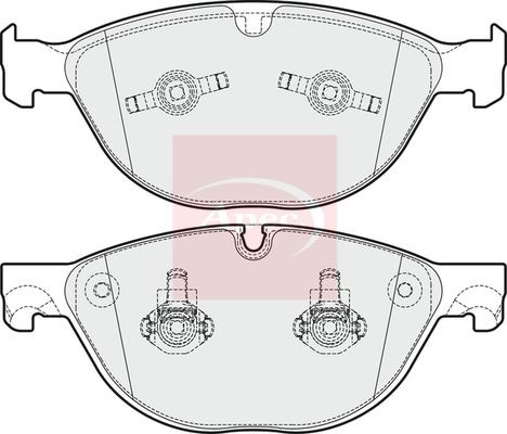 Brake pad set for disc - pad,