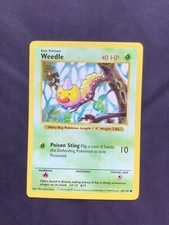 Pokemon Cards: Base Set Shadowless Common: Weedle 69/102