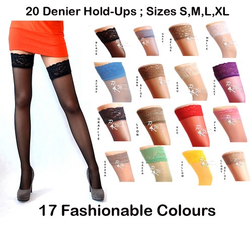 New lace top denier sheer - lace,