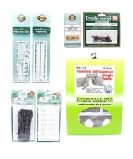 RATIO/ MODEL SCENE/ METCALFE 'N' GAUGE LOT OF 7 LAYOUT STRUCTURES & BUILDINGS