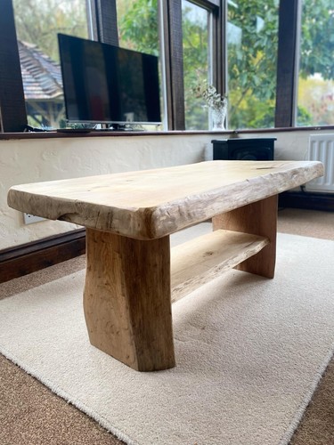 Handmade oak coffee - coffee, table