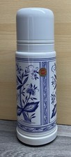 Emsa Flask Floral Germany Japanese Blue Vacuum Vintage 450ml White Blue FREE P&P