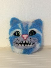 Needle felt cheshire cat - needle,