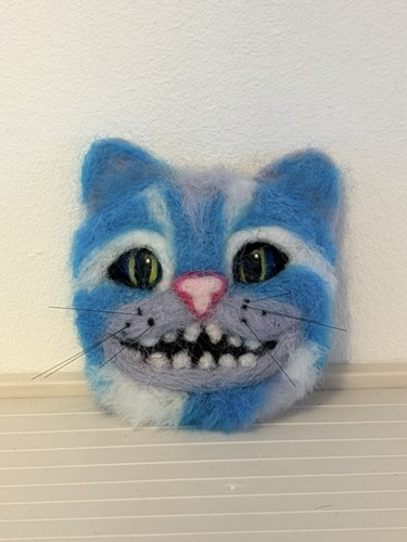 Needle felt cheshire cat - felt,