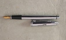 CROSS CONCORDE Fountain Pen – Chrome – Concorde Logo – Made in Ireland