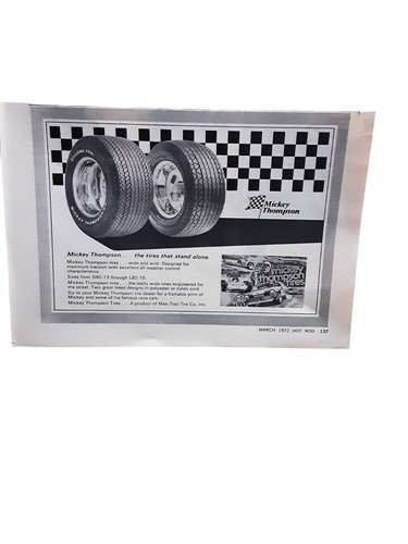 1972 mickey thompson tires - mickey, ad