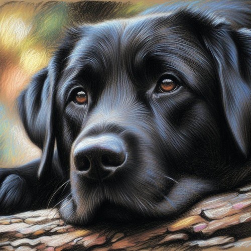 Black labrador cross - black,