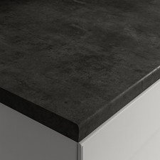 Laminate Carbon Steel  Effect Kitchen Worktop - 600mm 38mm X 800mm Long