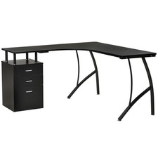 HOMCOM L-Shaped Computer Desk
