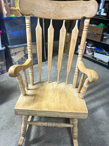 Solid wood brown rocking - solid,