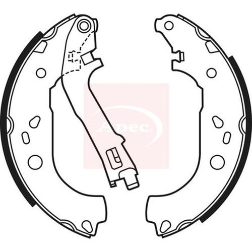 Apec brake shoe - apec, set