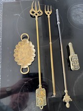 5 Brass Items Including Nut