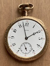 Antique Gruen Verithin Enamel Dial Pocket Watch