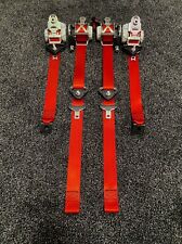Renault Megane 3 MK3 Renaultsport Cup Red Seat Belts Set Front Rear
