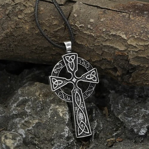 Celtic norse cross leather - norse,