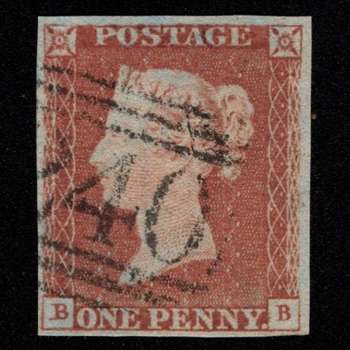 Sg8 red imperf plate - (bs66),
