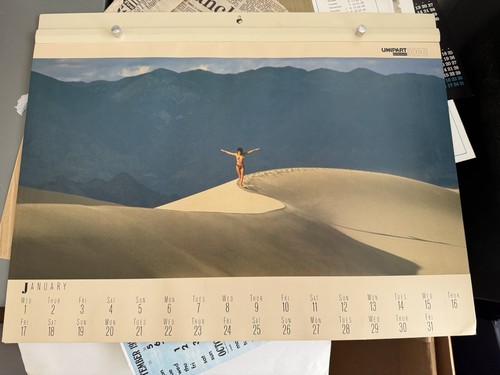 Unipart calendar 1986 vintage - unipart,