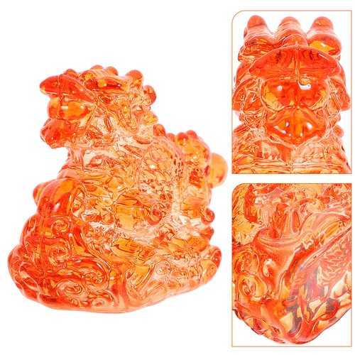 Glass animal statue dragon - glass,