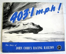 RAILTON SPECIAL Land Speed Record Car Publicity Brochure 1947 Bonneville