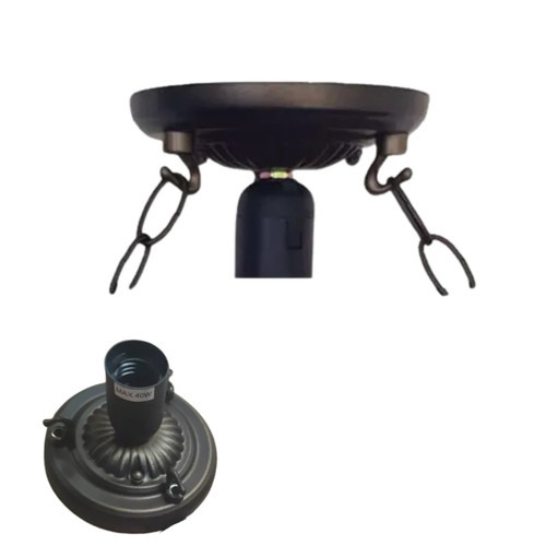 Ceiling light fitting with e27 - fitting,