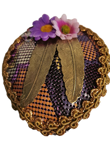 Metalic tear drop - tear, fascinator