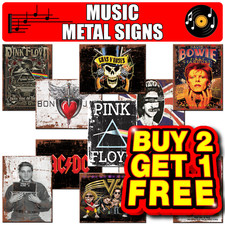 MUSIC METAL SIGNS RETRO