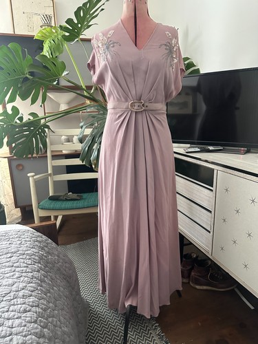 1940s norma young grey crepe - norma,
