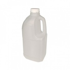 Milk Dairy Plastic Bottles - 2 Litre - Natural - Box of 15 - HDPE