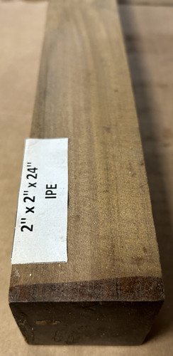 One kiln dried ipe turning - one,