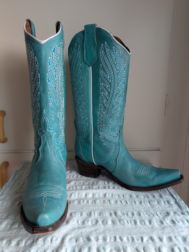 Corral boots l6061 turquoise - corral,
