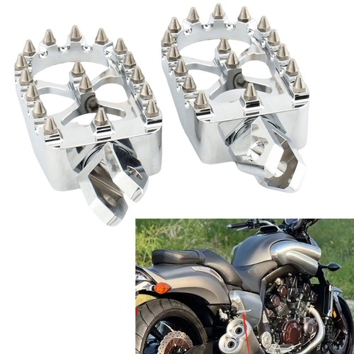 Chrome rear footrest - chrome,