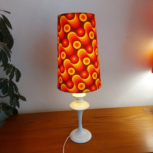 Retro 70s 60s lampshade with - lampshade,